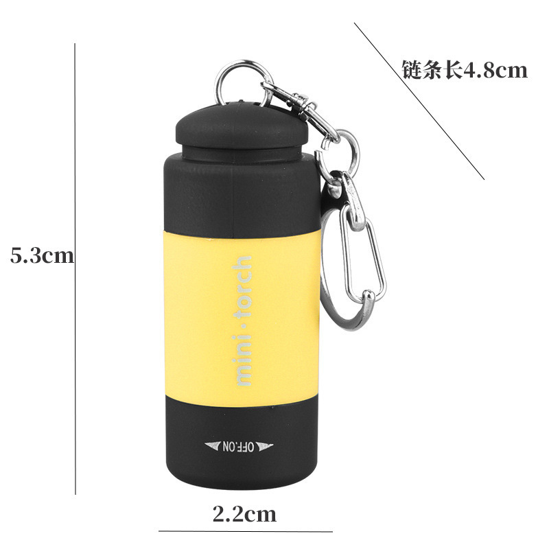 クロスボーダー懐中電灯強力な光爆発ミニキーホルダー懐中電灯長いバッテリー寿命 USB 充電屋外懐中電灯緊急|undefined