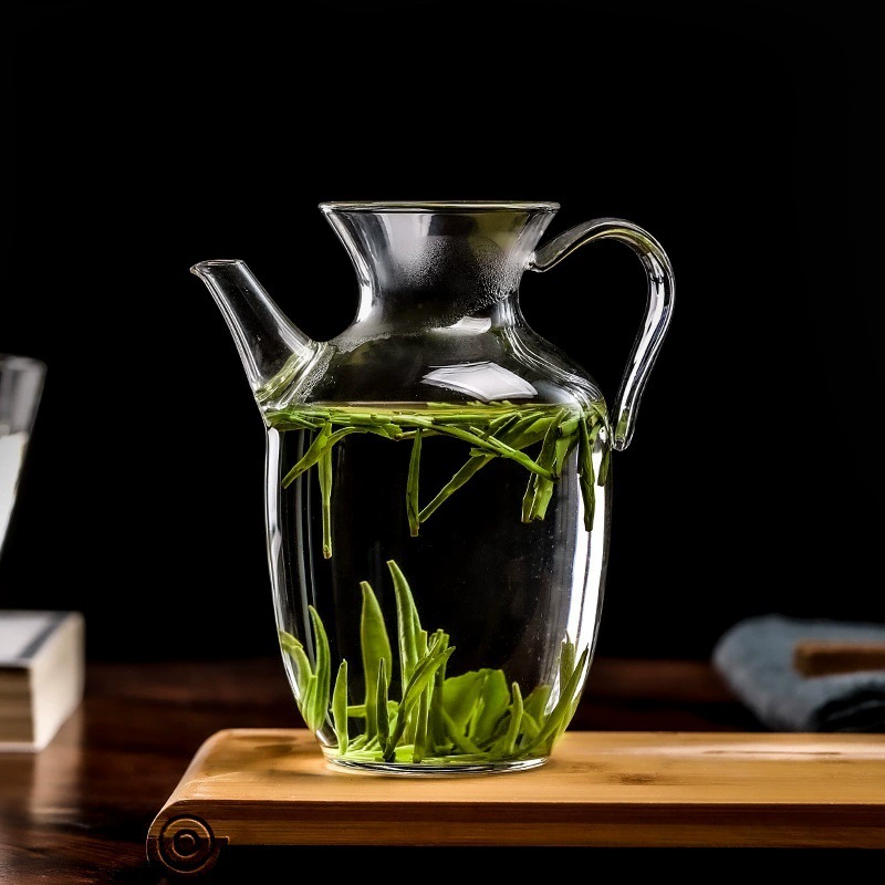 Имитация чайника красоты династии Сун, красивый чайный сервиз с фильтром, бытовой чайник, электрическая керамическая плита, зеленый чайник из высокоборосиликатного стекла