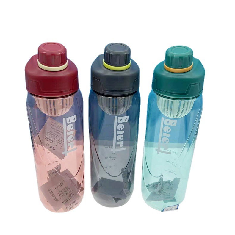 Taza de agua de gran capacidad estudiante femenina simple portátil deportes taza de agua PC taza de plástico taza de deportes al aire libre