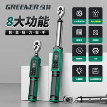 绿林数显扭力扳手摩托车力矩火花塞扳手电子高精度测试仪汽修套装