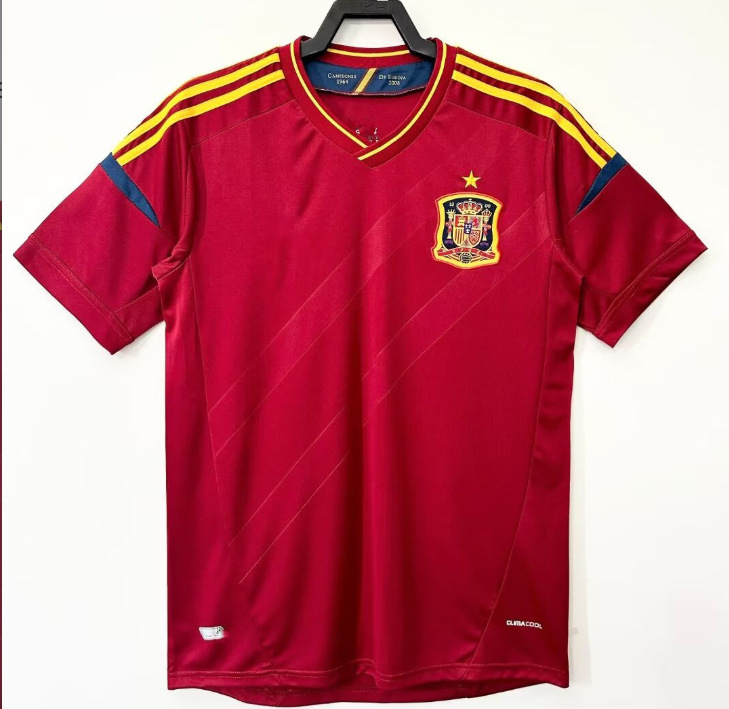 Camiseta de fútbol retro clásica versión nostálgica Brasil España México Alemania Serie transfronteriza Camiseta de una pieza