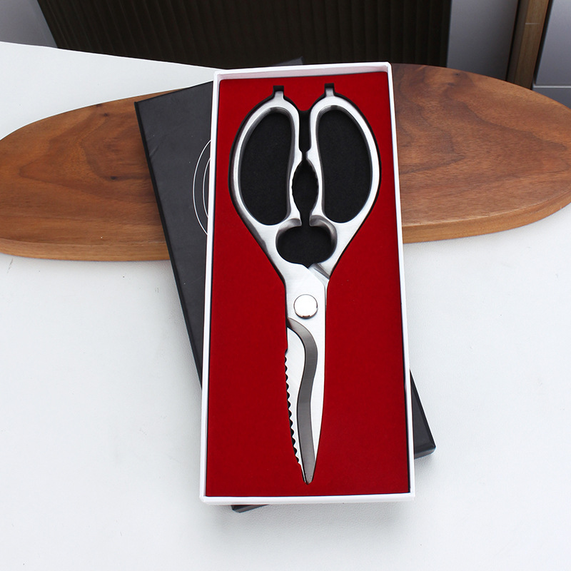 Chockmen Zhuo Deming muñeco de nieve tijeras de cocina multifuncional tijeras de carne tijeras de verduras tijeras de hueso de pollo tijeras abertura de botellas de nuez