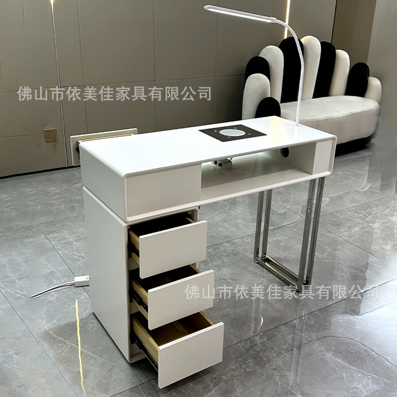 Salón de belleza Mesa de uñas Tienda de ropa moderna simple Bar de bodas Mostrador de caja Mostrador de belleza médica de salón de lujo ligero
