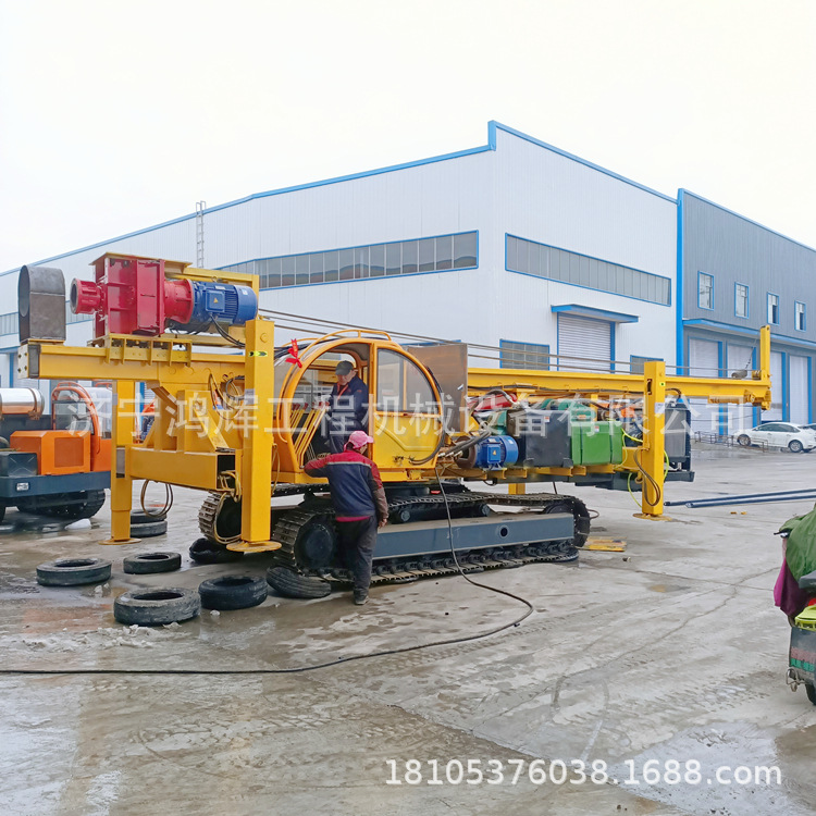 小型CFG长螺旋打桩机 建筑地基长螺旋打桩机 履带长钻机厂家直销