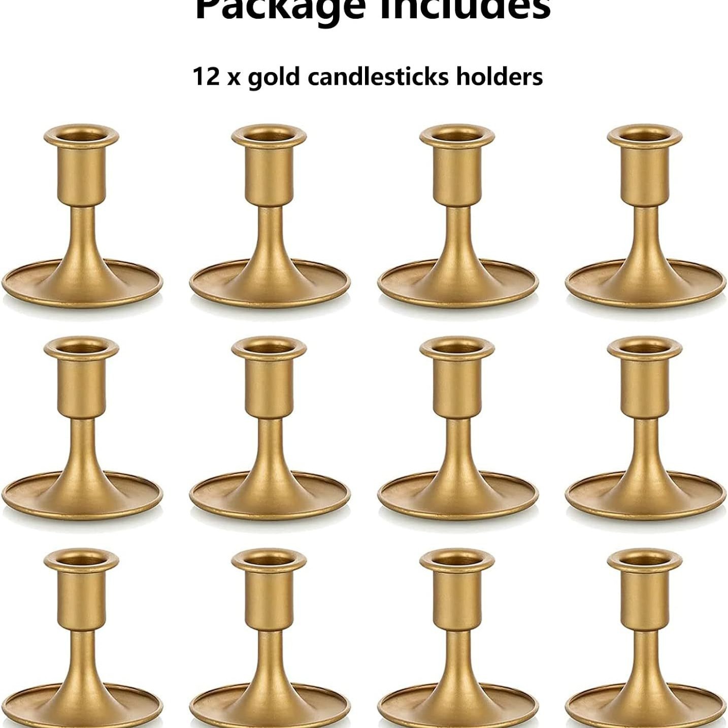 Fábrica directa transfronteriza altavoces europeos retro dorados mesa de comedor romántica decoración de cena a la luz de velas