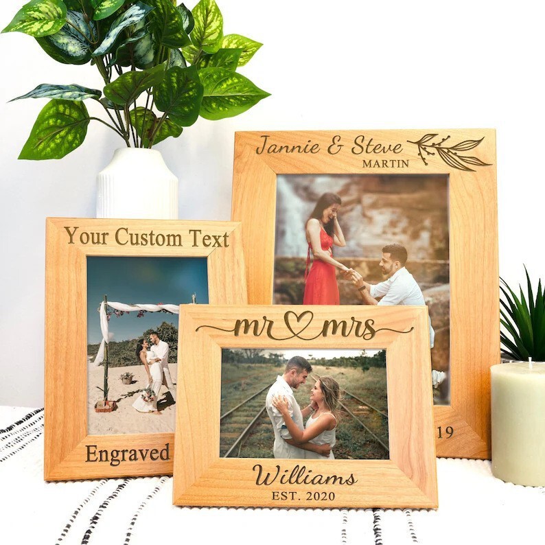 Etsy Personalized Wooden Photo Frame Box Desktop Display Stand Wedding Anniversary Engraved Blessings Modern Minimalist Style Etsy Personalized Wooden Photo Frame Box Desktop Display Stand Wedding Anniversary Engraved Blessings Modern Minimalist Style