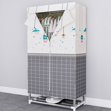 立构烘干简易衣柜钢管加粗布衣柜宿舍卧室组装家用收纳冬季新款