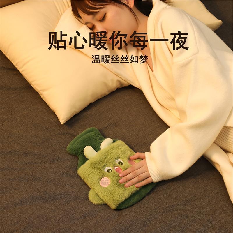 メーカー在庫ありかわいい漫画ぬいぐるみモンスターダブルハンドホットウォーターボトル冬厚みのある防爆水充填ベビーウォーマー|undefined
