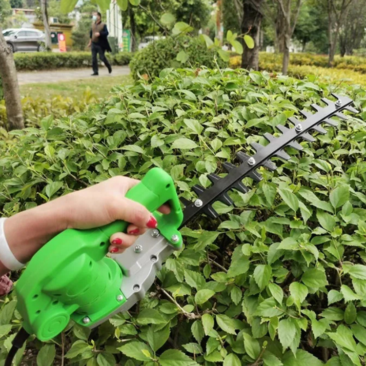 充电式小型园林绿化篱笆弧形弯刀球树修枝机 茶树灌木篱笆修枝机
