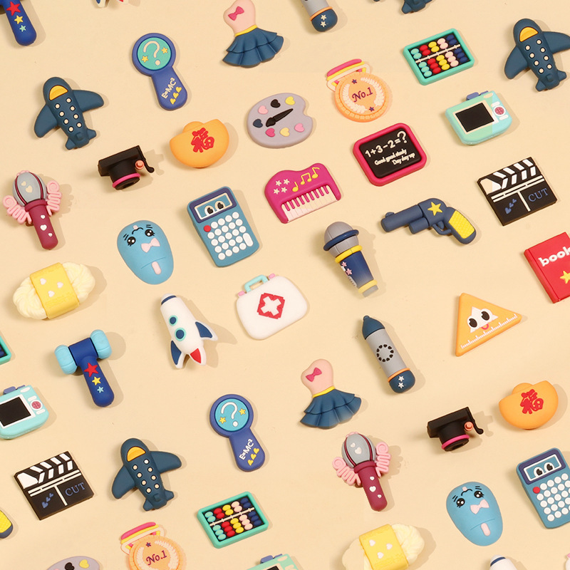 Baby's First Birthday Supplies, One-Year-Old Lottery Props Set, Birthday Gifts for Boys and Girls, Cartoon Soft Rubber Modern Toys