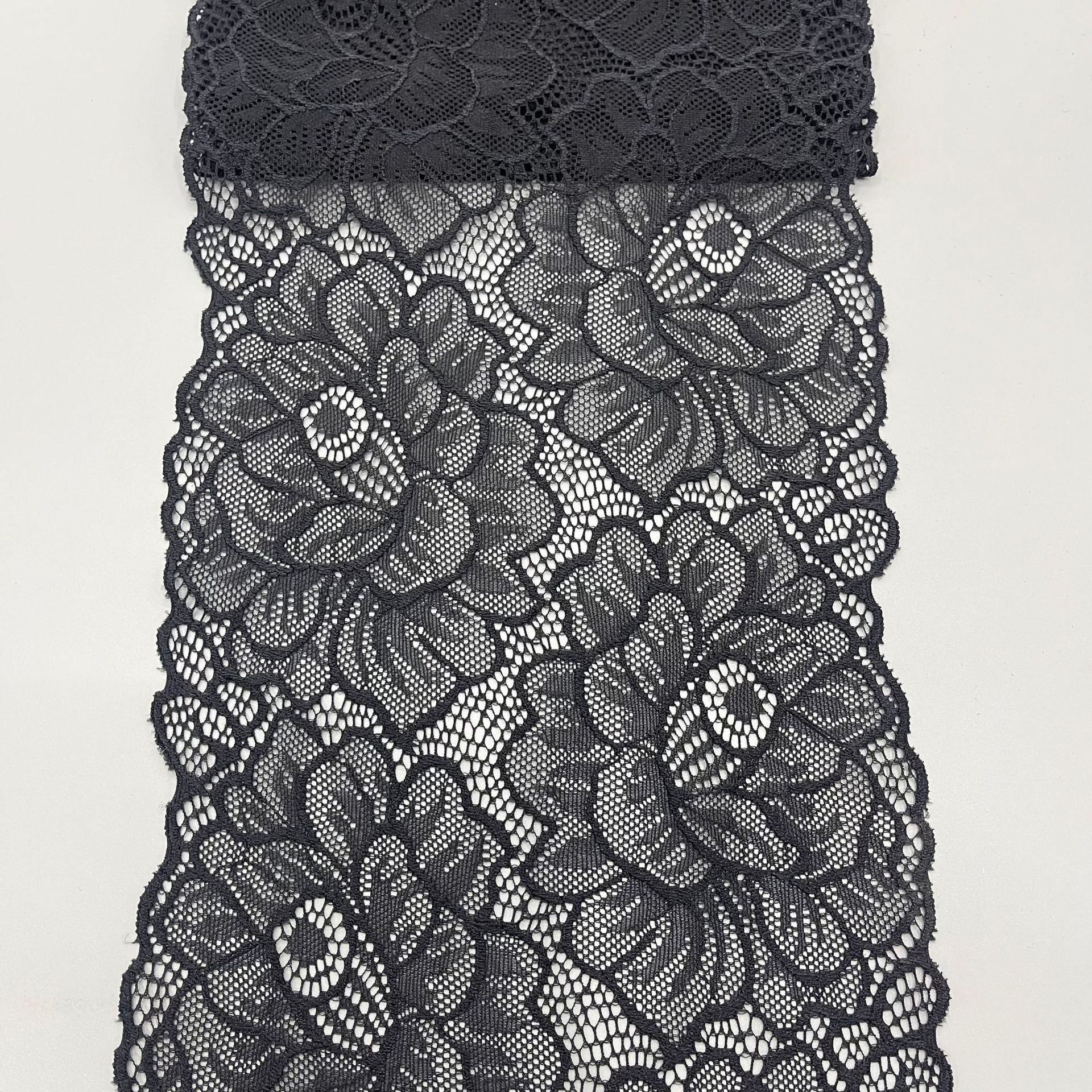 18CM内衣婚纱服装辅料 高质量锦纶弹力蕾丝镂空花边