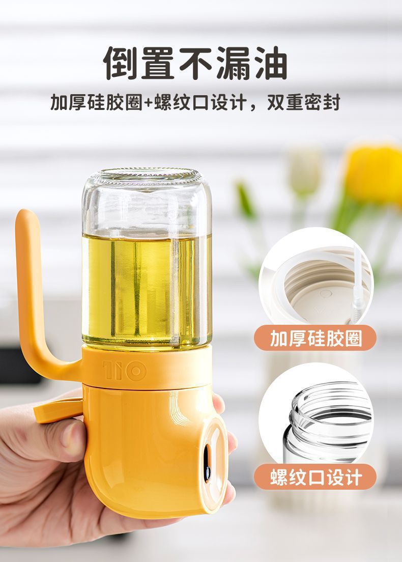 Glas-Ölsprühflasche für Küche, Sprühflasche für Speiseöl, Zerstäuber-Ölsprayflasche, multifunktionaler Ölbehälter