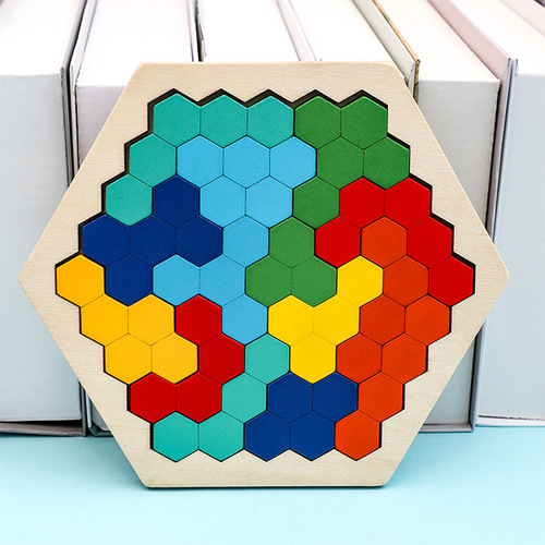 Children, adults and the elderly wooden interesting ever-changing honeycomb puzzle game, manual brain puzzle toy