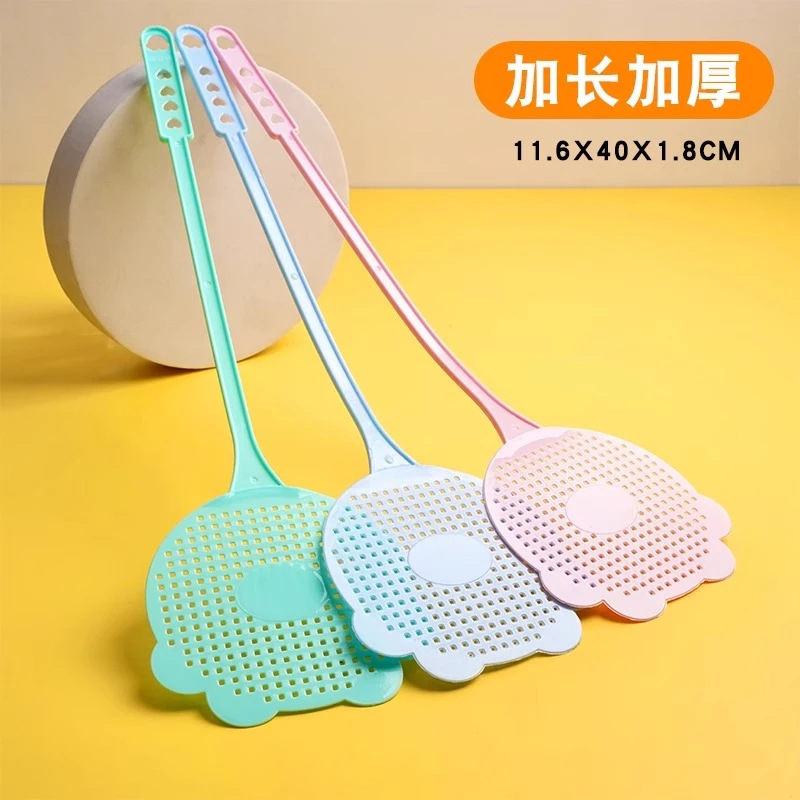 Thickened Fly Swatter with Long Handle, Plastic Mosquito Swatter, Macaron Fly Swatter, Durable Mosquito Swatter, Extended and Thickened Thickened Fly Swatter with Long Handle, Plastic Mosquito Swatter, Macaron Fly Swatter, Durable Mosquito Swatter, Extended and Thickened