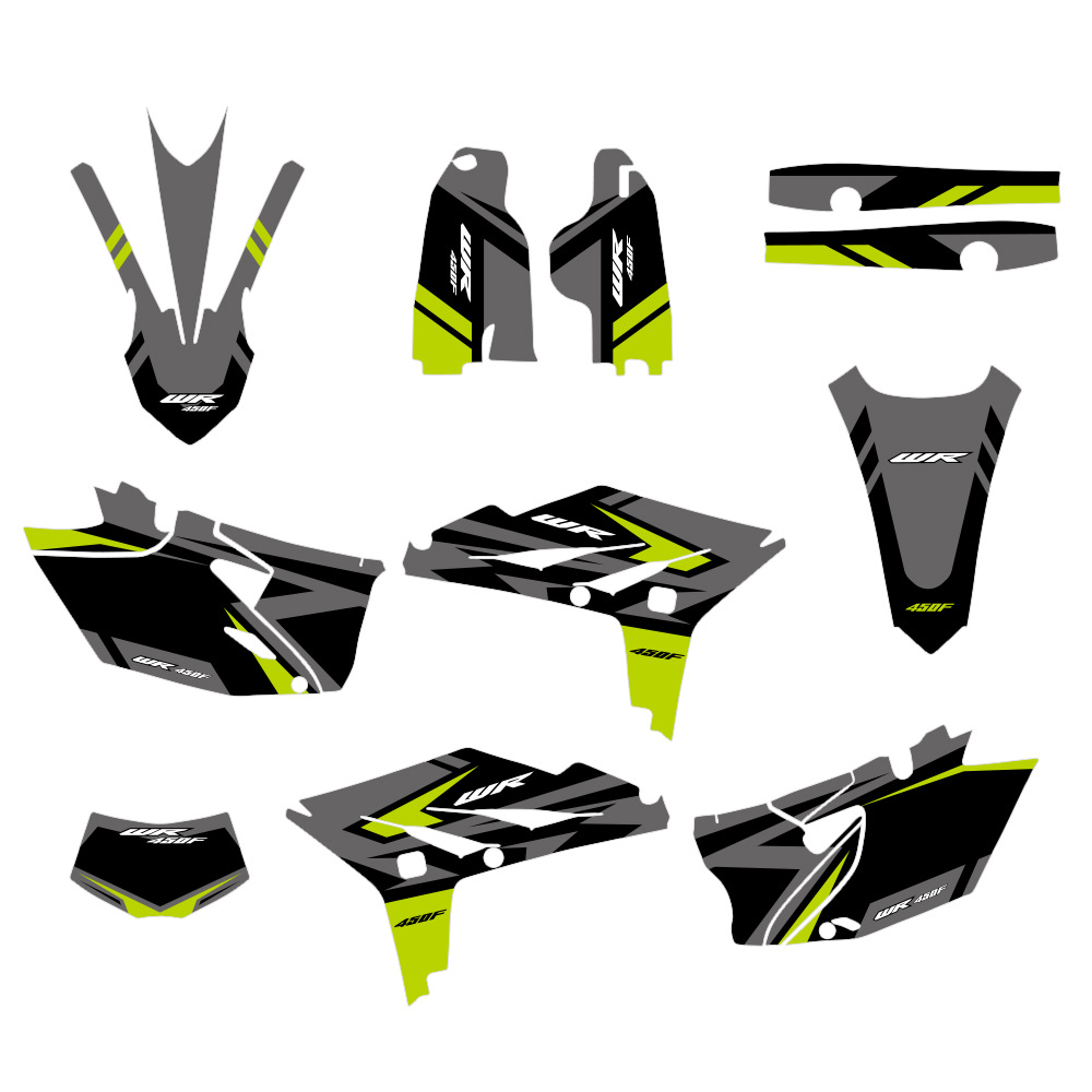 Pegatinas para motocicletas para Yamaha WR450F WRF 450 12 - 15 años película de pegatinas para SUV