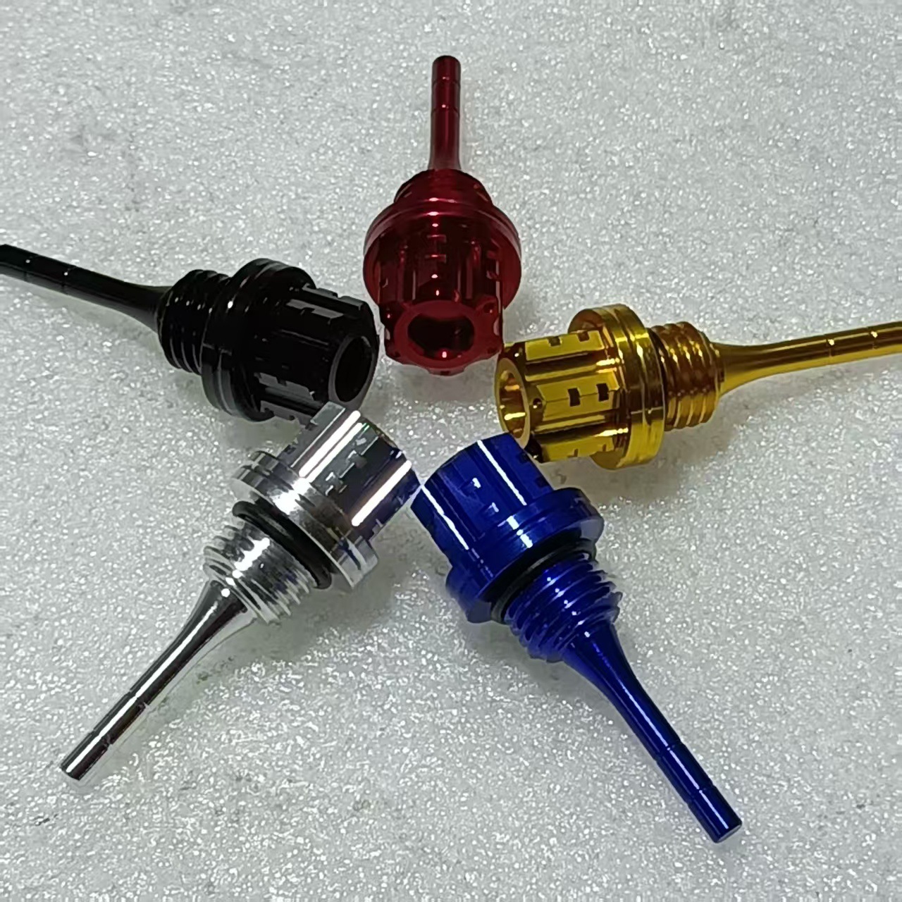 Motorcycle Modification Accessories Plum Blossom Oil Dipstick Yamaha Scooter Moped Decorative Oil Dipstick Qiaoge Fuxi Machine