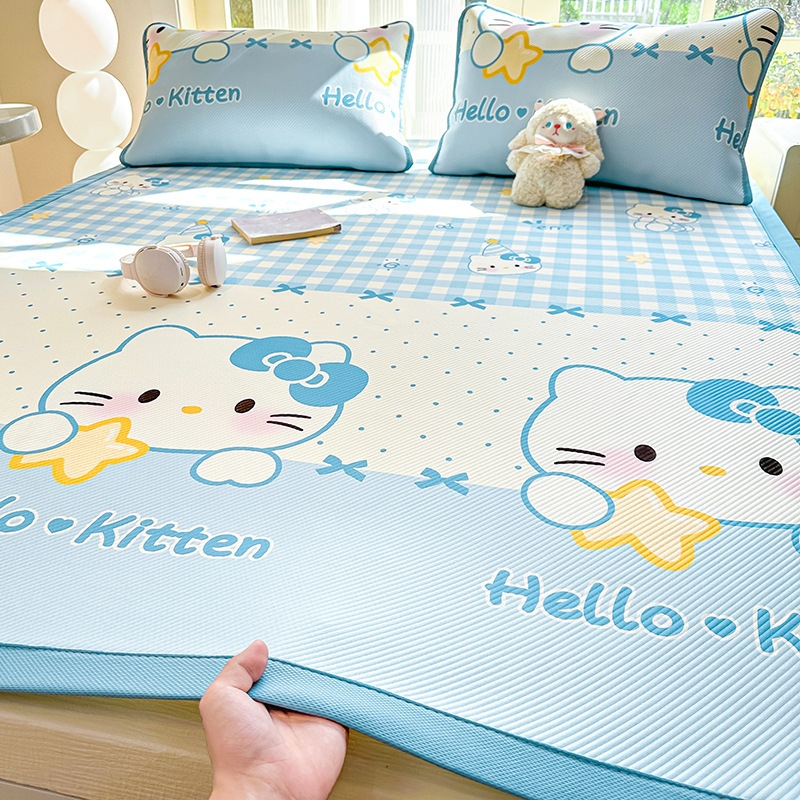 Class a Cartoon Digital Print Cooling Bean Mat Summer Ice Silk Cooling Mat Three-Piece Set Home Air Conditioning Soft Mat Class a Cartoon Digital Print Cooling Bean Mat Summer Ice Silk Cooling Mat Three-Piece Set Home Air Conditioning Soft Mat