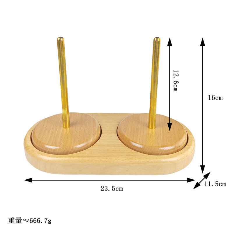 Herramienta de bobinado de lana Suéter de tejido de eje de lana de haya Herramienta de tejido de ganchillo Bolsa de bobinado de lana de almacenamiento a mano