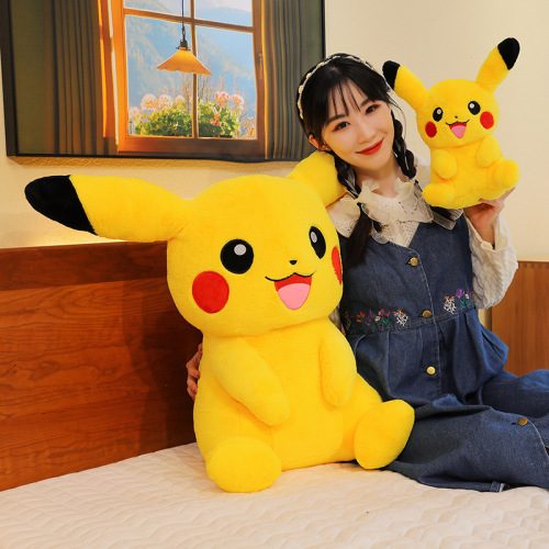 Pikachu doll pillow Pikachu plush toy large doll birthday gift cross-border dropshipping