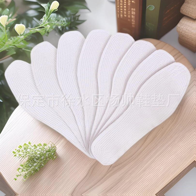 Прямые поставки от фабрики Maodongqian, белая ткань, летняя впитывающая пот, дышащая хлопковая многослойная ткань, стельки для мужчин и женщин оптом