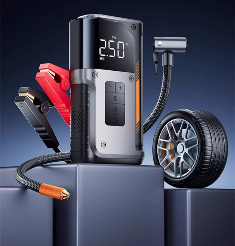 Car Emergency Starting Power Supply, Strong Start-Up, 12V24V High-Power, Zero-Power Instant Start, Power Bank, Car Air Pump