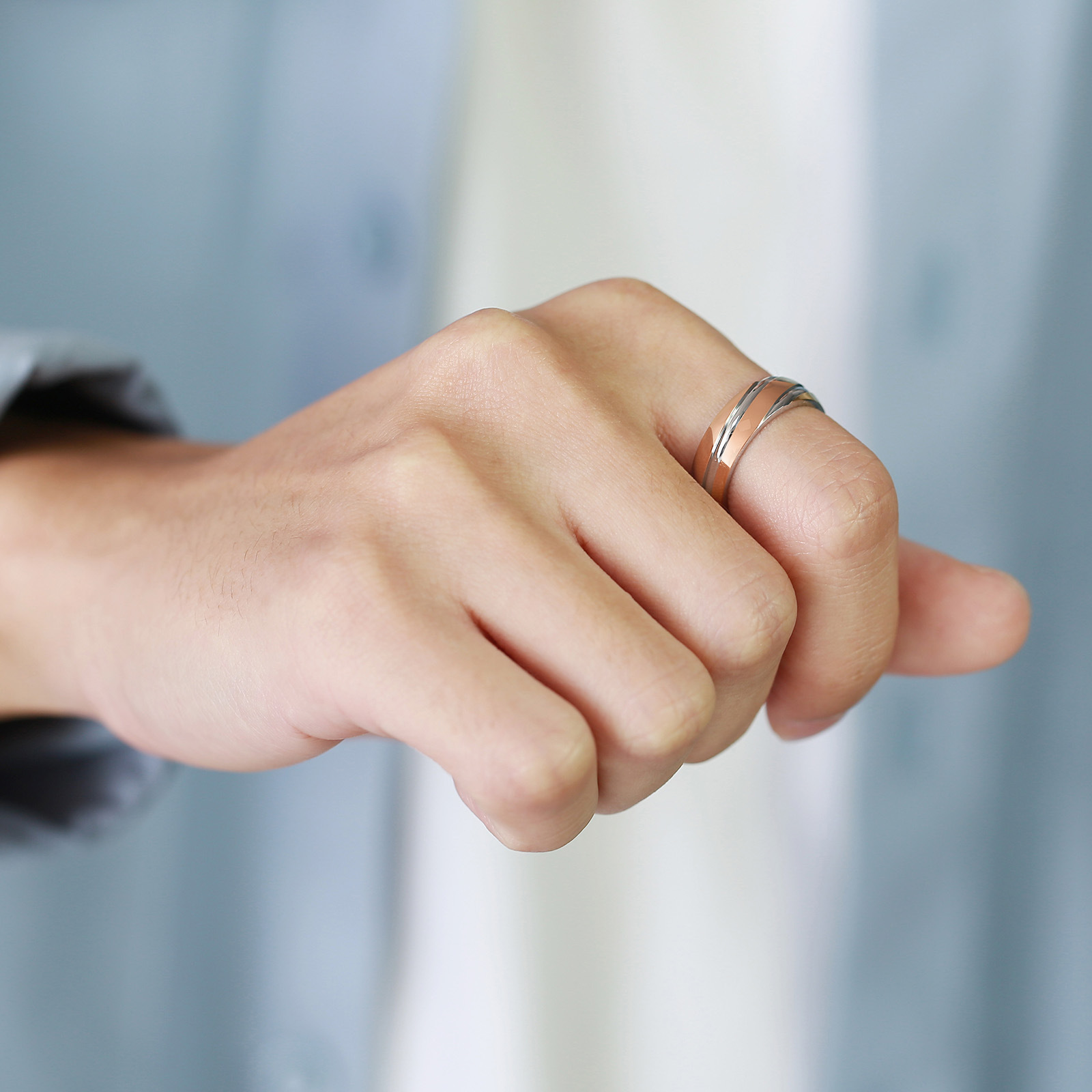 6g Weight Rings Classification 5, 6, 7 Ring Size Daily Occasion Stainless Steel Material Geometric Pattern Men'S Gender Plating Design Simple Style Style Simple Style Geometric Stainless Steel Rings Plating Stainless Steel Rings 7