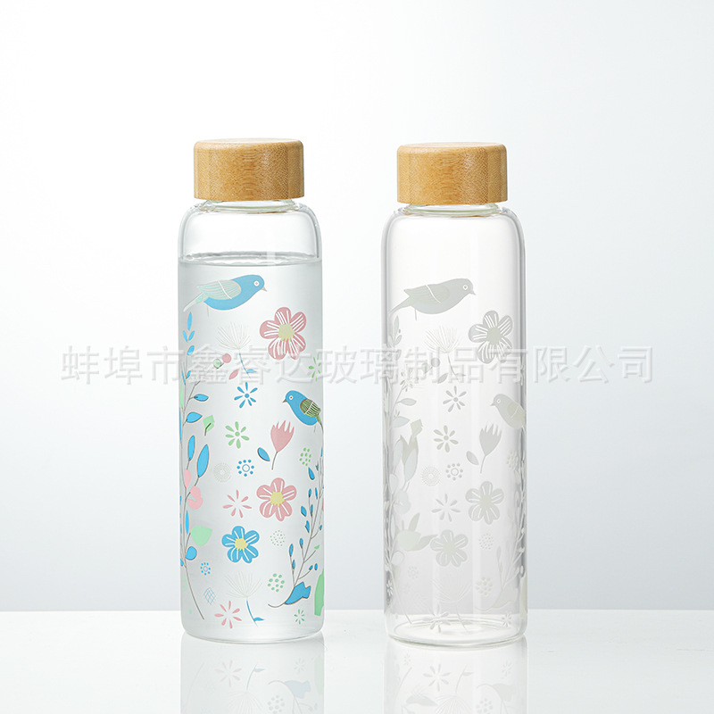 冷泡杯温变杯变色玻璃杯咖啡杯果茶杯高硼硅玻璃耐高温水杯现货