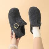 TB01 Quần cotton nữ viền lông - màu xám [hộp]