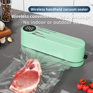 Cross-Border Mini Wireless Vacuum Sealing Machine Household Vacuum Food Bag Rechargeable Plastic Sealing Machine Kitchen Packaging Machine