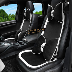 經典款汽車坐墊 冬季毛絨保暖舒適車載座椅座墊 時尚簡約汽車座墊