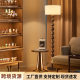 Medieval Floor Lamp Living Room Atmosphere Log Japanese Style Silent Wind Advanced Style Bedroom Retro Led Vertical Table Lamp