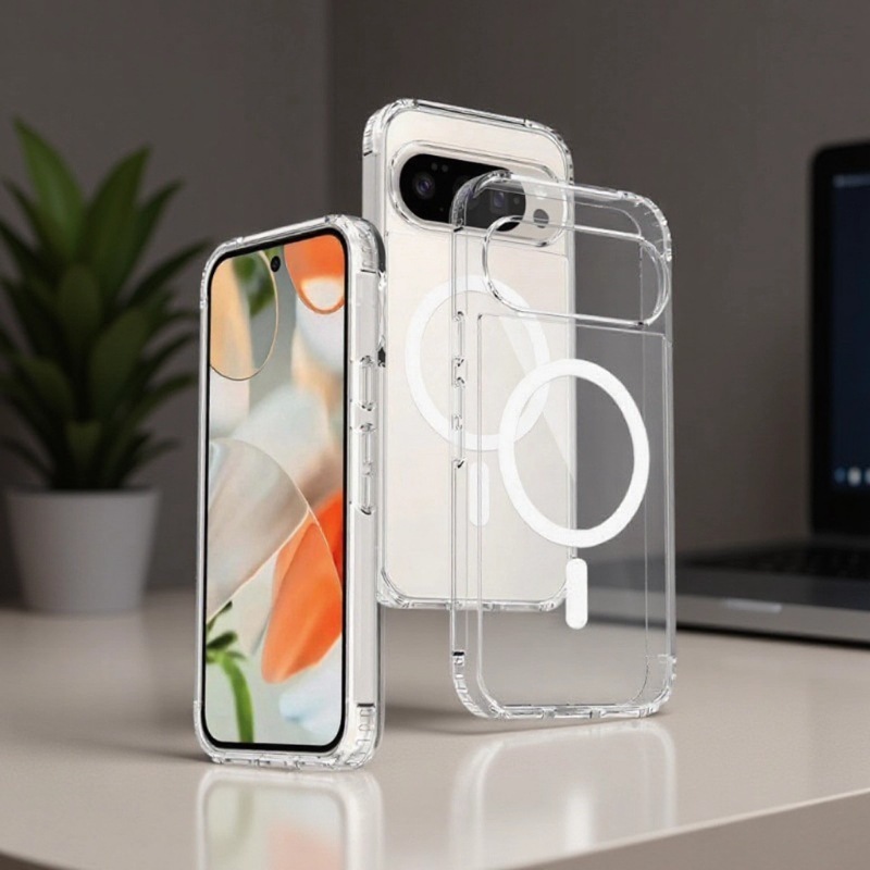 适用谷歌Pixel10ProXL抗黄亚克力手机壳google pixel9A磁吸透明套|undefined