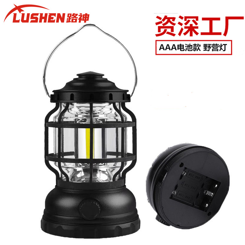 Nuevo al aire libre cálido luz ambiente luz camping luz recargable campamento tienda luz led super larga resistencia retro camping luz