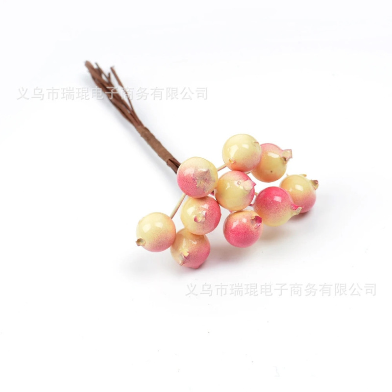 新款手工花环材料仿真花 DIY手作婚庆装饰材料浆果森系多色原果|undefined