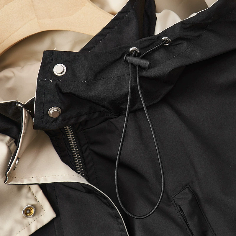 Демисезонное trench coat, утепляющий ветроустойчивый пояс, куртка, плюс размер, корейский стиль