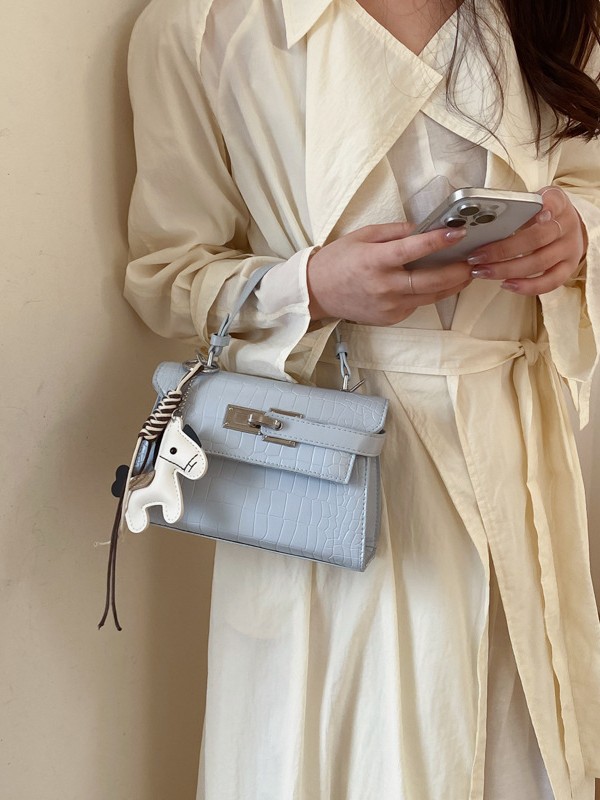 Bolso de tendencia transfronteriza para mujeres 2026 nuevo retro cocodrilo Kelly bolso de alto nivel de hombro bolso de mujer image 4