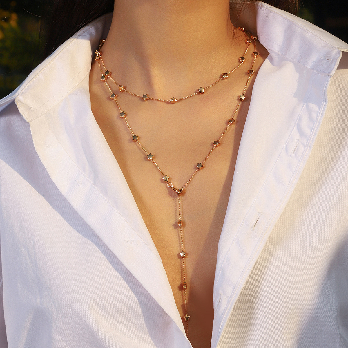 15g Weight Pendant Necklace, Multi Charms Necklace, Earrings Classification Beaded Chain, cable chain, snake chain Chain Type 1 Set Quantity Casual, Holiday, Daily, Beach Occasion Imitation Pearl, Alloy, Seed Bead, Iron Material Star, Moon, Heart Shape, Shell Pattern All Seasons Season Women's Gender Plating Design Elegant, Lady, Modern Style Style Women's Imitation Pearl Alloy Seed Bead Beaded Chain Cable Chain Snake Chain Plating Star Moon Heart Shape Pendant Necklace Multi Charms Necklace Earrings Imitation Pearl Jewelry 6