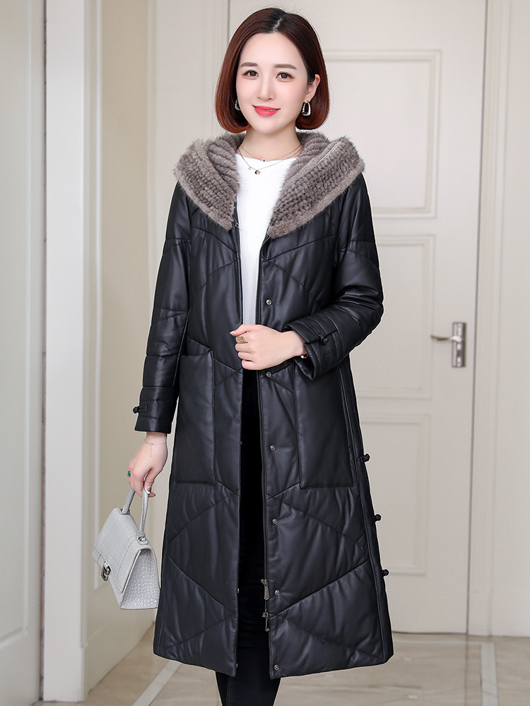 D1668 8230K ÁO DA NỮ HAITDCL DÁNG ÔM BODY GỢI CẢM SEXY MŨ LIỀN MÙA XUÂN THU ĐÔNG THỜI TRANG NỮ DA BÒ G06 SẢN PHẨM MỚI