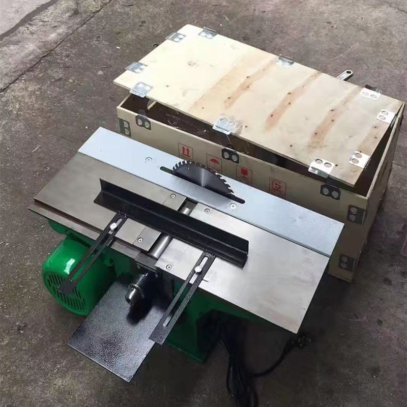 Cepilladora de carpintería de escritorio multifuncional con envío gratis, sierra de mesa pequeña para el hogar, cepilladora eléctrica, cepilladora tres en uno, cepilladora plana