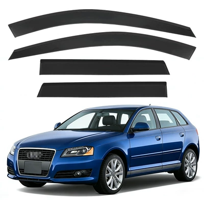 A3 Sportback Window Visor, Rain shield - standard-packaging-without-logo-audi-a-015kg-cabin-mk2-8p-2004-2012-acrylic-no-trim-rain-visor