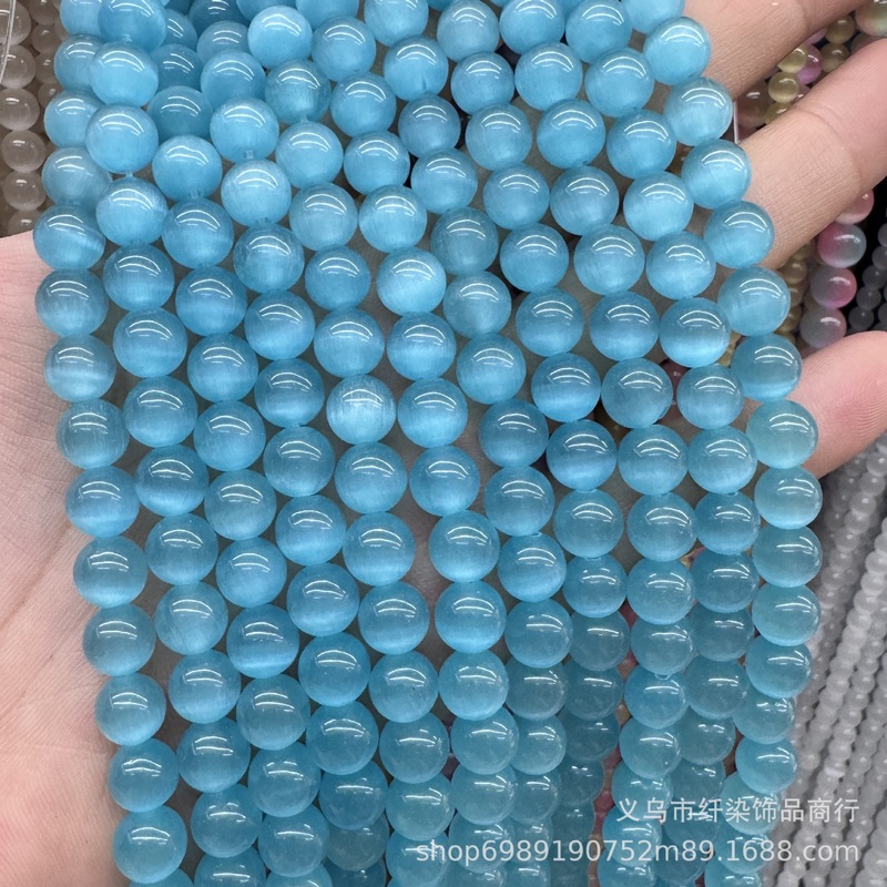 猫眼石圆珠 diy手串配饰散珠饰品配件手链项链材料猫眼石串珠批发|undefined