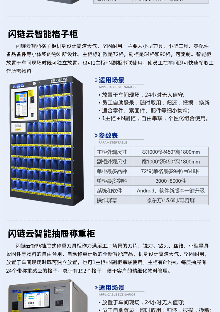 Интеллектуальный сетчатый шкаф для управления инструментом Flash Chain Cloud