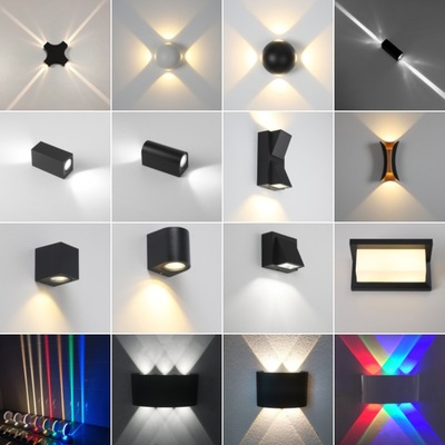 Double head outdoors Wall lamp balcony Post Wall lamp courtyard Wall lamp Aluminum material led outdoors Waterproof Wall