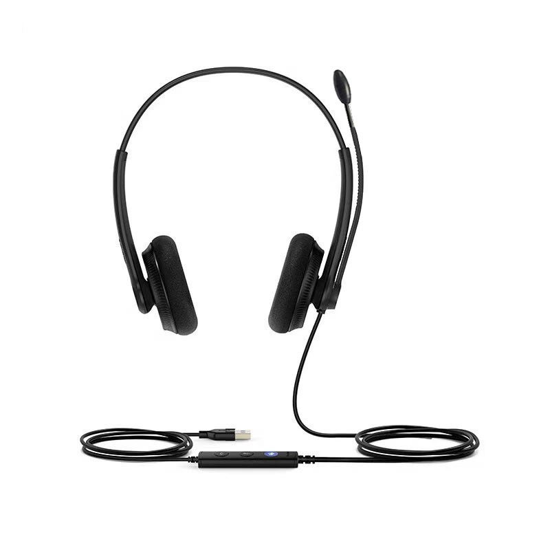 Интерфейс USB имеет проводную гарнитуру с проводным управлением Компьютерная гарнитура офисный обучающий микрофон оператор, игровая гарнитура с шумоподавлением