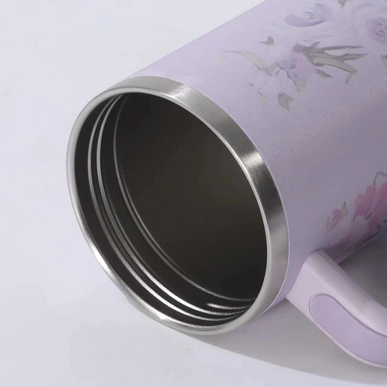 925g Weight Thermos Cup Kitchen and drinking utensils 1 Piece Quantity Daily Occasion 201 Stainless Steel, 304 Stainless Steel Material Flower Pattern Casual Style Casual Flower 201 Stainless Steel 304 Stainless Steel Thermos Cup 1 Piece 6