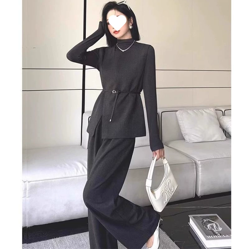 [1193 человека] 2025 новый модный повседневный костюм для женщин весна-осень корейский стиль элегантная рабочая одежда премиум длинные рукава