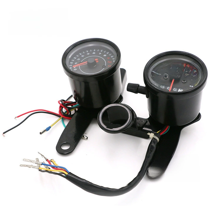 Мотоциклетный модификационный инструмент сборки одометр 12V универсальный светодиодный ретро инструмент