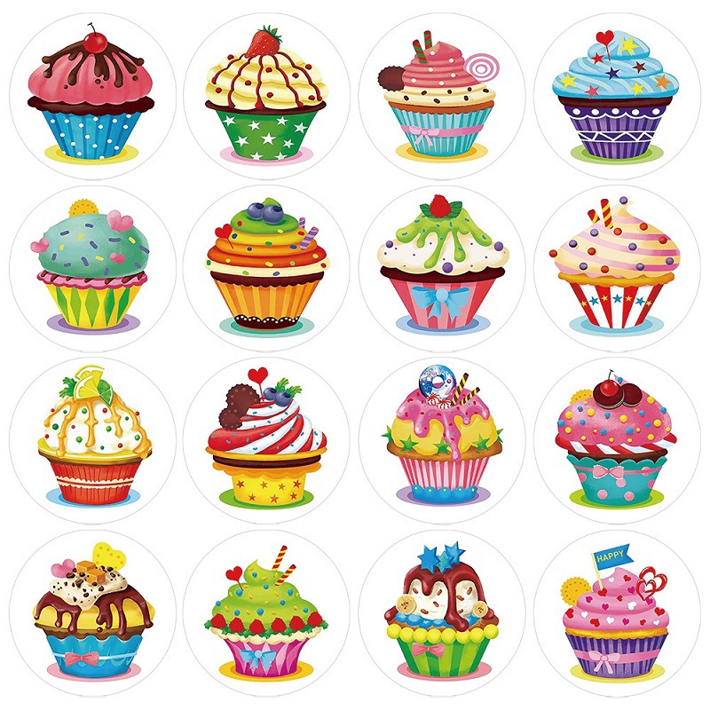 25MM 500/卷生日快乐不干胶贴纸标签办公文具装饰标签封口贴