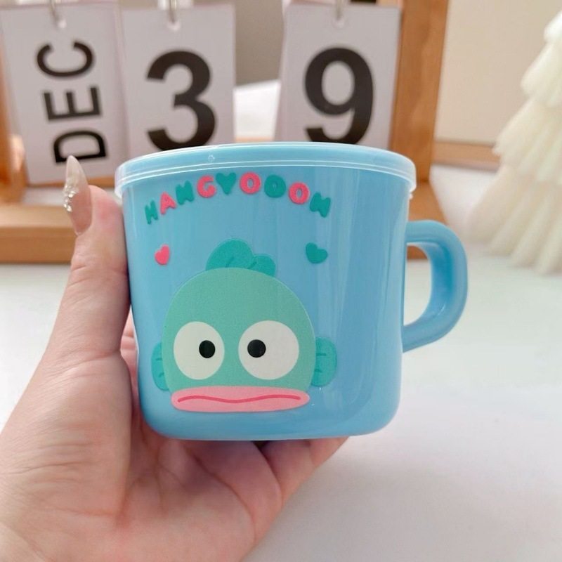 子供用ハンドルウォーターカップ幼稚園飲料水カップステッチ蓋付きマカロン漫画ミルクドリンクカップ|undefined