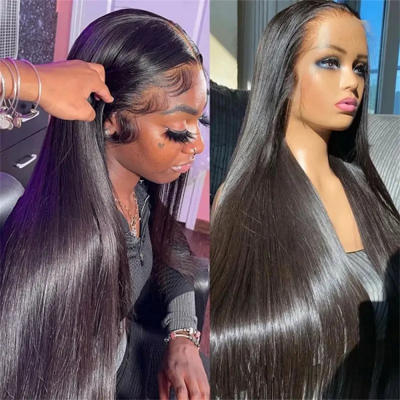 300g Weight Full Head Wigs Wig & Hair Extension Type Wigs Wig Accessories Long Straight Hair Wig Hairstyle Real Hair Hair Material Party, Street Occasion Women's Gender Elegant, Simple Style Style Women's Elegant Simple Style Party Street Real Hair Long Straight Hair Wigs 9